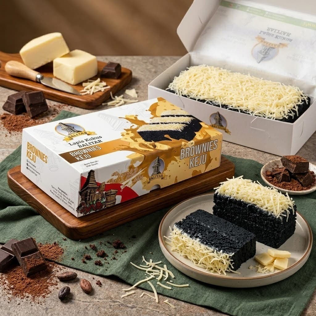 Lapis Kukus Brownies Keju